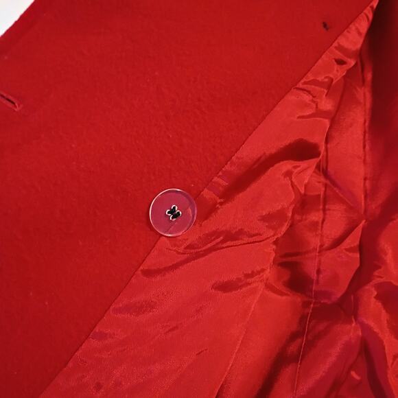 Pendleton Knockabouts Women's 10 100% Wool Red Double Button Jacket USA MADE - Picture 7 of 11